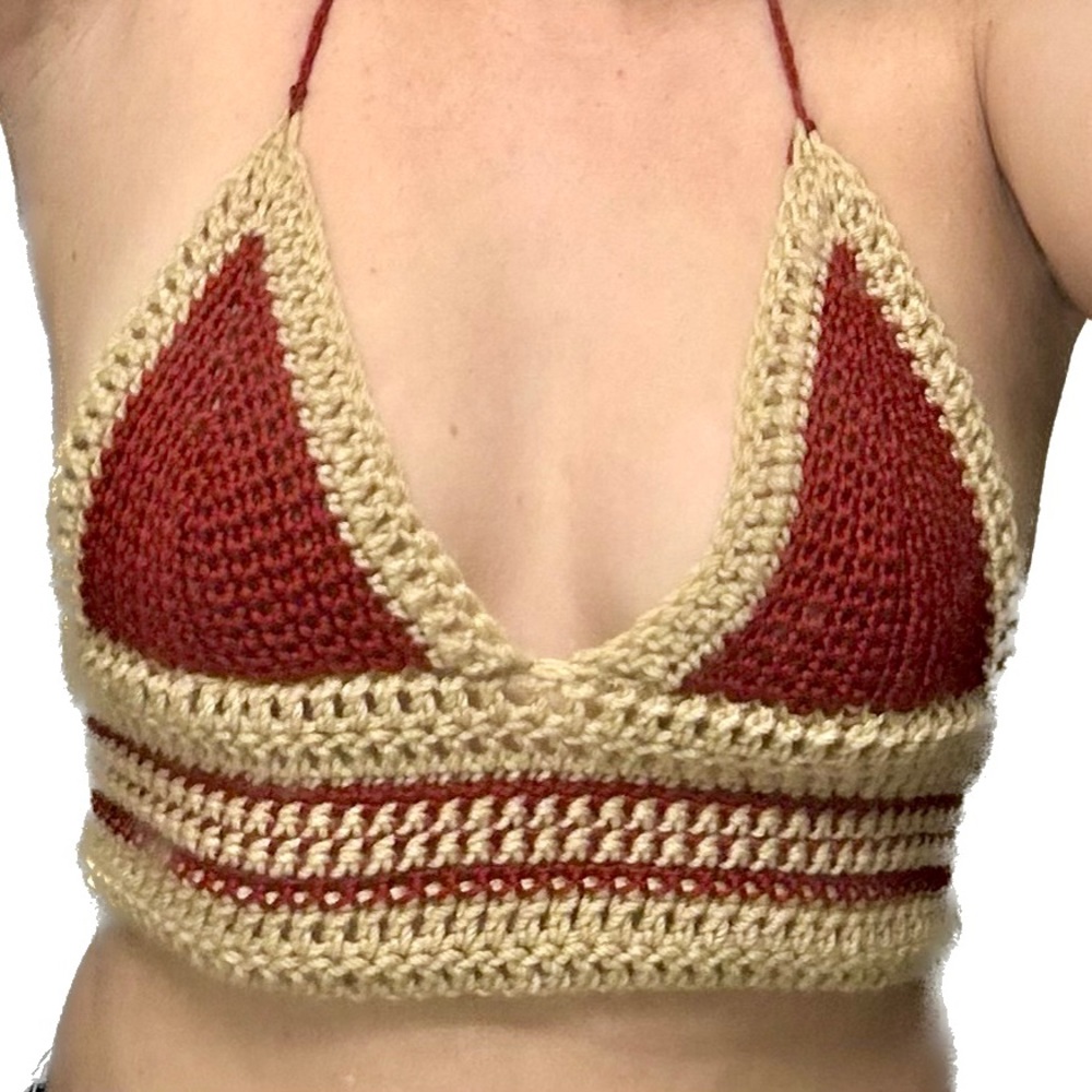 Crochet bra top ♥️👢💋